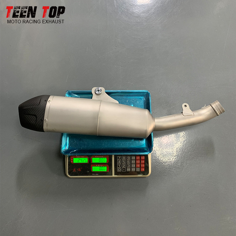 Suitable for Honda CRF250R stainless steel exhaust, CRF250RX titanium alloy motorcycle exhaust, semi-carbon mid-tail 25+