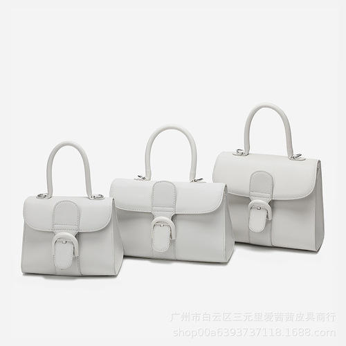 Belgium's new Wendelvao Brillant color-blocked Box cowhide horseshoe buckle crossbody bag handbag for women