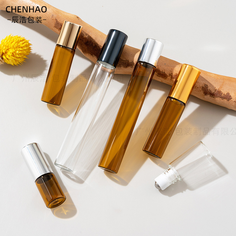 香水走珠瓶1ml-10ml精油滚珠瓶 3ml小样玻璃分装瓶 5ml精油瓶|undefined