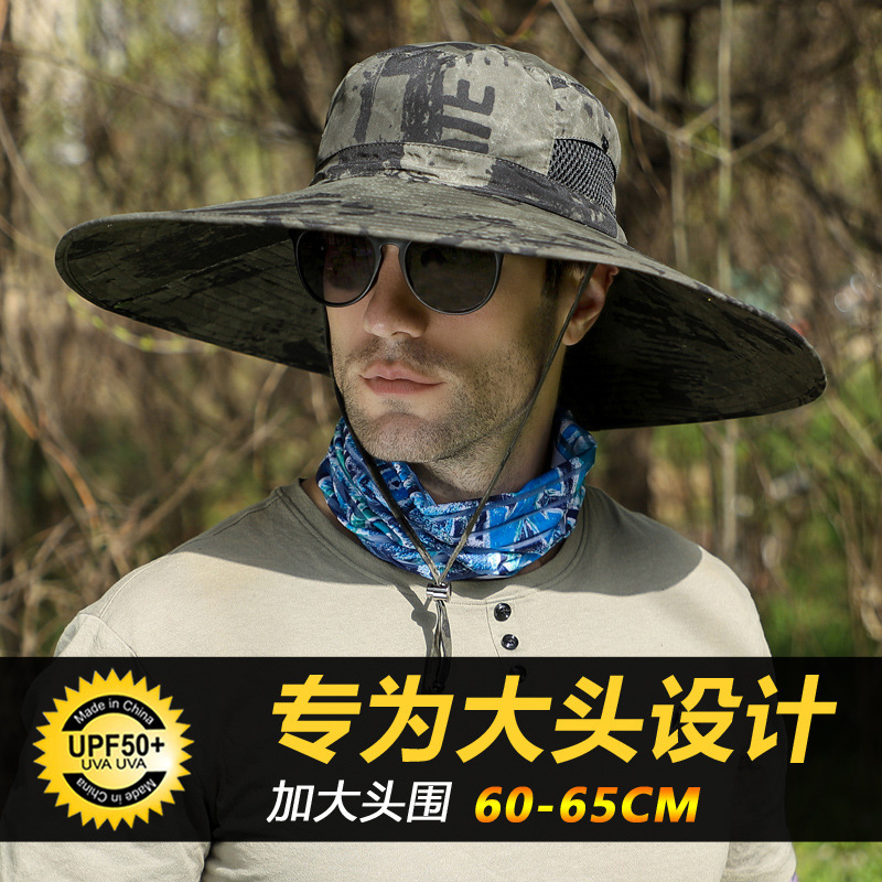 Big Head Hat Men's Summer Outdoor Sunshade Large Size Fisherman Hat Large Big Face Sunscreen Fisherman Hat Women's Factory Shop Big Head Hat Men's Summer Outdoor Sunshade Large Size Fisherman Hat Large Big Face Sunscreen Fisherman Hat Women's Factory Shop