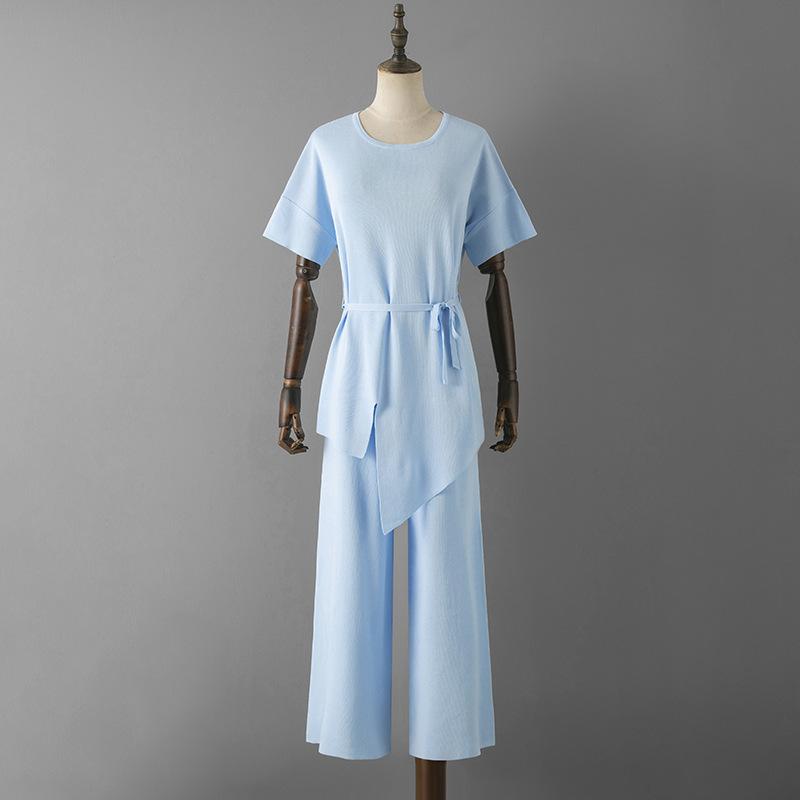 486g Weight Half Sleeve Sleeve Length Viscose fiber Fabric Type Pant Co-ord Set Sets Type 2 Pieces Set Quantity Holiday, Daily Occasion Round Neck Neckline Slim Fit Type Solid Color Pattern Summer, Spring Season Women's Gender Elegant, Streetwear Style Holiday Daily Women's Elegant Streetwear Solid Color Viscose Fiber Pant Co-ord Set Pants Sets 15