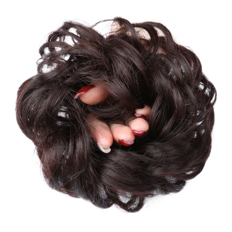 Coletero de Cabello Humano para Moño de Cabello Humano Real Aumento de Volumen para Mujeres