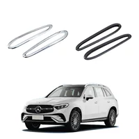 Подходит для 23 Mercedes-Benz GLC задняя рамка противотуманной фары Модификация рамка противотуманной фары декоративная крышка блестки внешние аксессуары