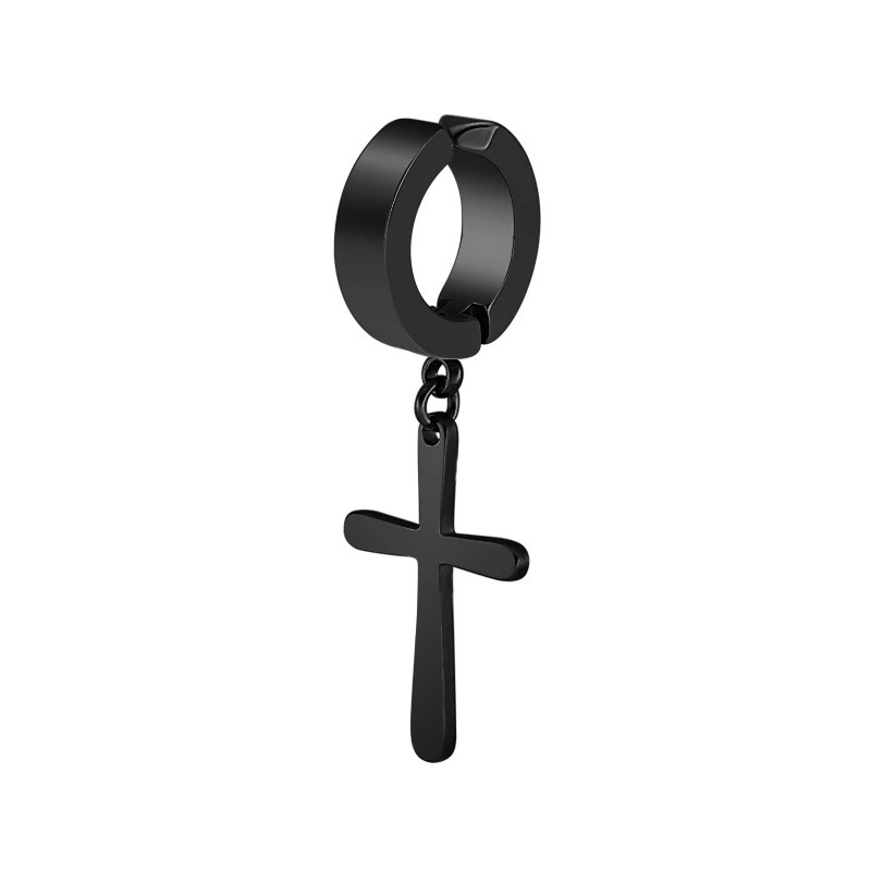 귀 클립 블랙 크로스 2