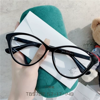 小红书同款网红时尚大框黑框大脸显瘦素颜TR90眼镜框批发TB5727