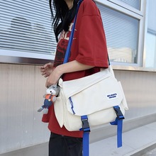 批发秋冬新款百搭帆布包包大学生日系单肩包大容量手提包帆布包包