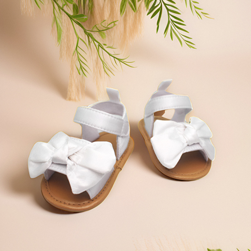 Sandalias con Lazo para Niñas con Cierre de Velcro para Uso Diario en Verano image 1