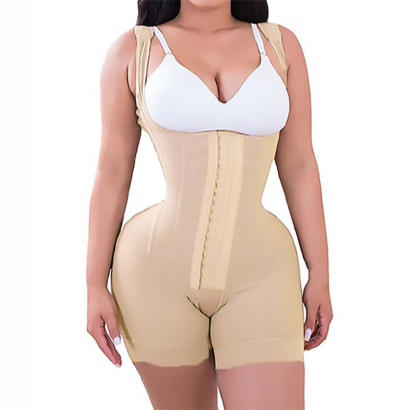 Transfronterizos nuevos vestidos de forma de cuerpo 9 huesos abiertos para elevar las caderas antideslizante goteo de pegamento apretado abdomen vestidos de cuerpo