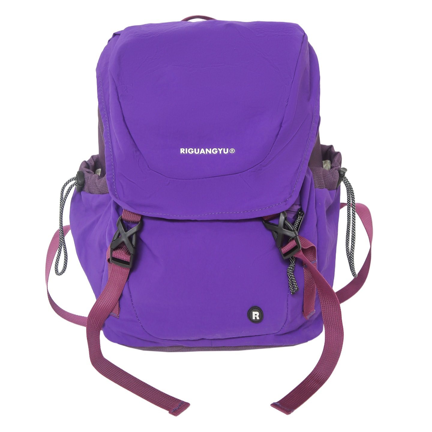 Casual, ligero y de gran capacidad, mochila de hombro para niños, mochila de estudiantes de color sólido simple, bolsa de montaña al aire libre.