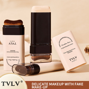 Cross-border exclusive TVLV colorless foundation concealer eraser foundation stick 20g with brush lasting makeup concealer