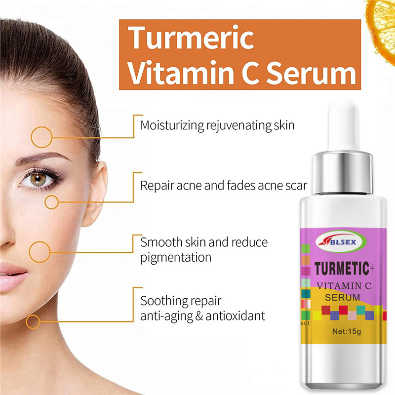 Siero alla vitamina c con olio di curcuma idratante viso_voghion.com