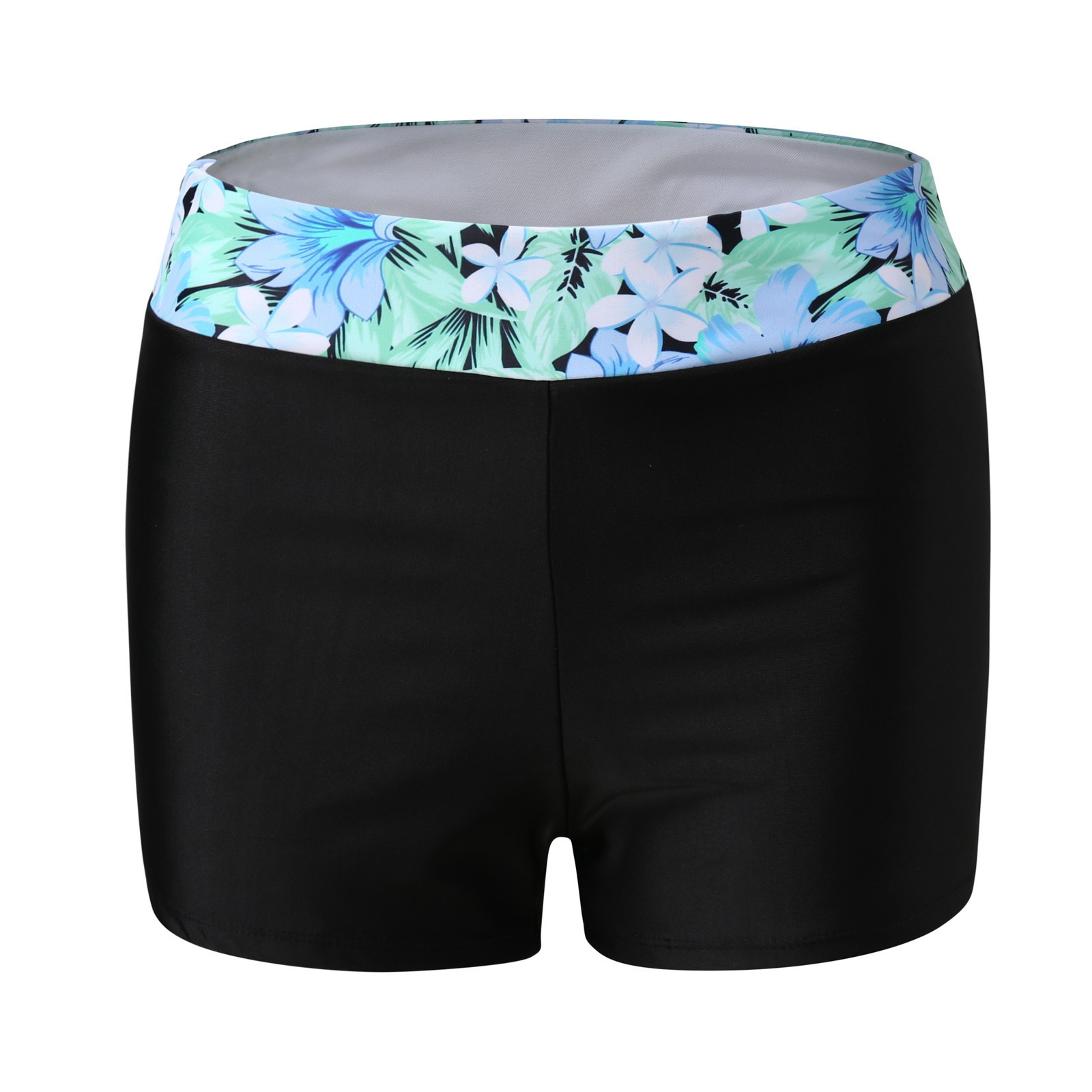 Tankini badpak met bloemenprint en shortje voor dames in grote maten - Comfortabele en stijlvolle badkleding voor vrouwen_voghion.com