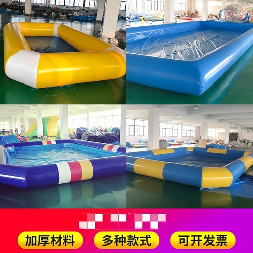 Direct Manufacturer Sales Inflatable Pool Outdoor Large Inflatable Swimming Pool Custom Square Catch Fish Touch Fish Children's Play Pool