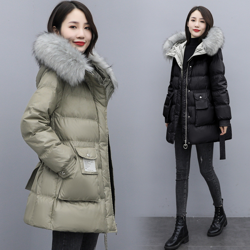 2021 Winter clothes new pattern fashion Mid length version Self cultivation cotton-padded clothes