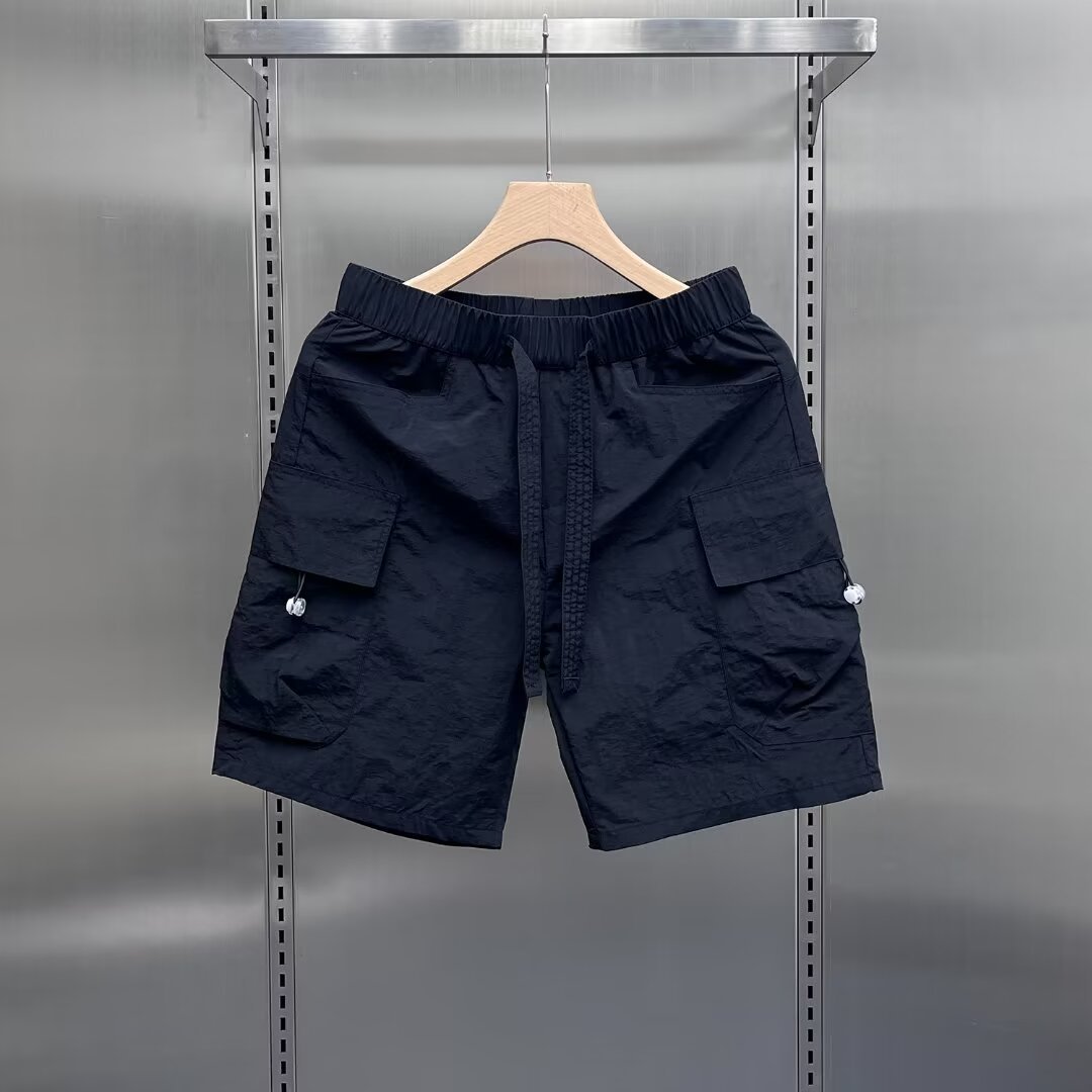 Ultra-Lightweight Men's Quick-Dry Cargo Shorts - Breathable Casual Athletic Shorts With Multiple Pockets For Summer, Beach, And Outdoor Activities_viptrois.com