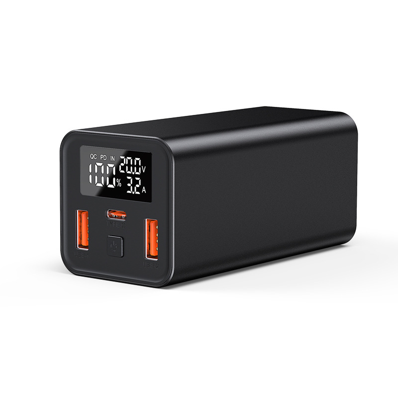 Metal 65W súper rápido carga móvil portátil tesoro de carga 20000 mA voltaje en tiempo real y pantalla actual