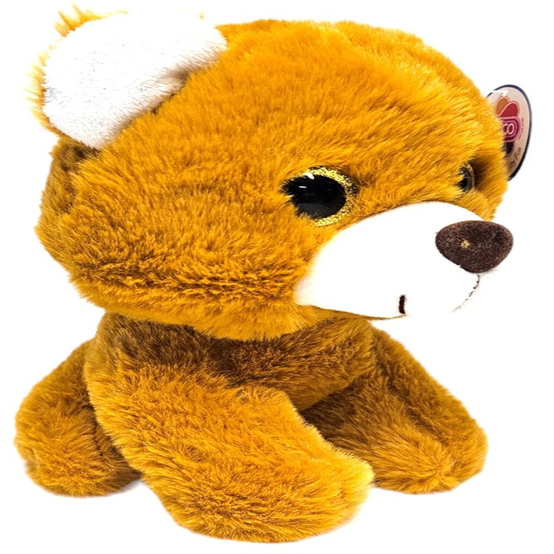 跨境新品毛毛的各种各样(熊牛小狗驴)闪烁眼睛的动物毛绒玩具