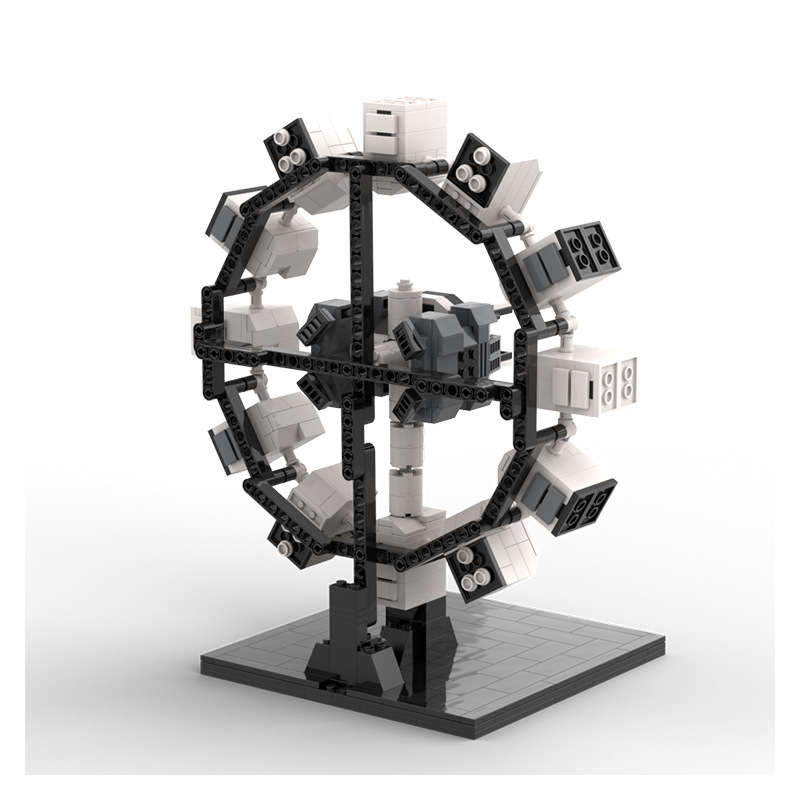 Creative Rotating Diy Small Particle Building Blocks Model Toy_voghion.com