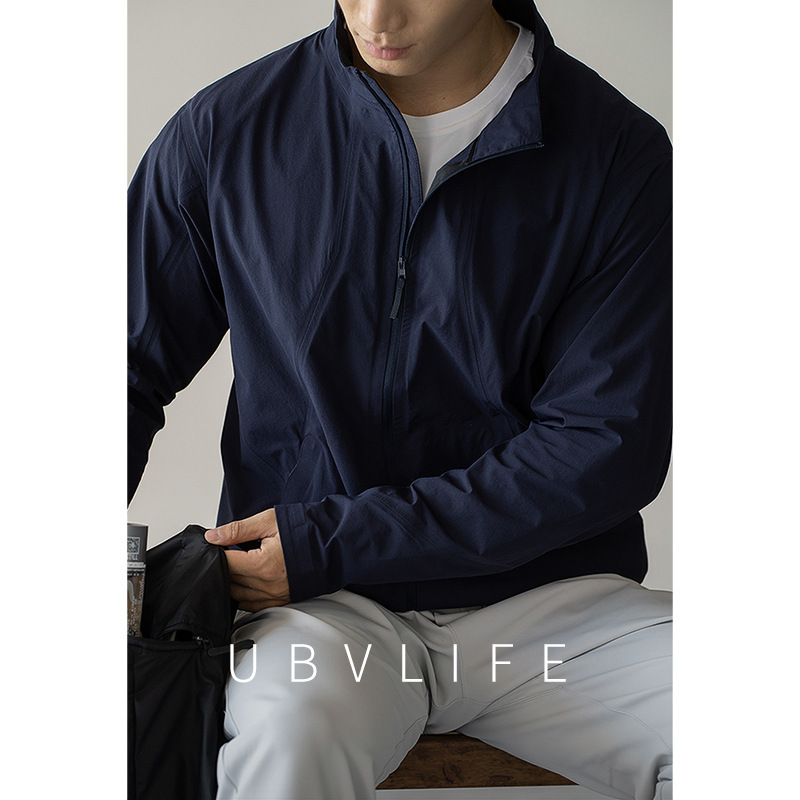 Harrington Stand-Up Collar Breathable Quick-Dry Jacket for Men 2026 Spring Anti-Wrinkle Thickened Warm Sports Casual New Style Coat