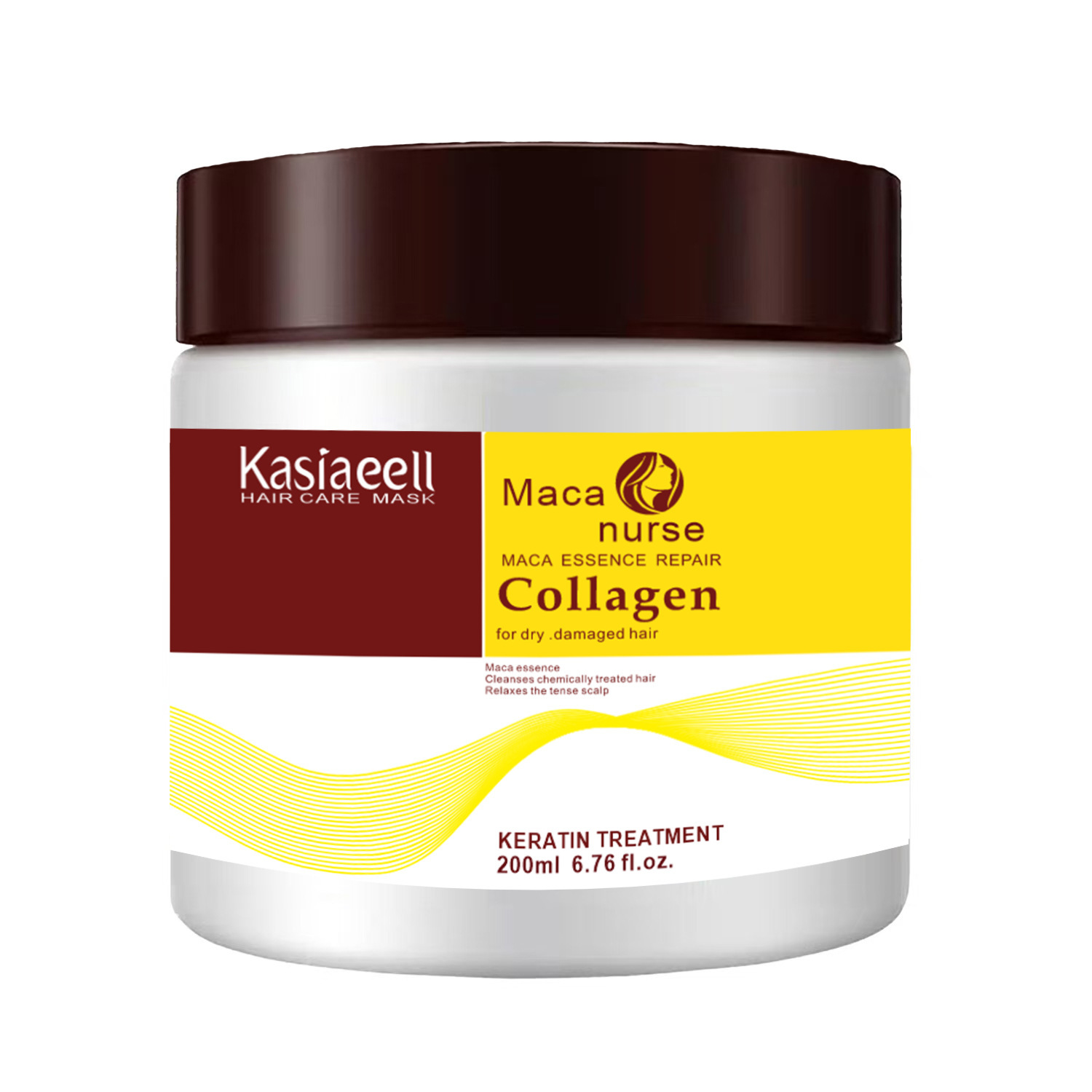 Mascarilla acondicionadora de colágeno popular transfronteriza para un cabello suave, cuidado profundo para cabello seco, comercio exterior.