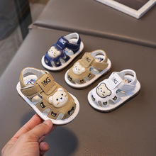 可爱凉鞋包头夏季0-1岁叫叫鞋1-2岁女童婴儿学步鞋软底男宝宝鞋潮