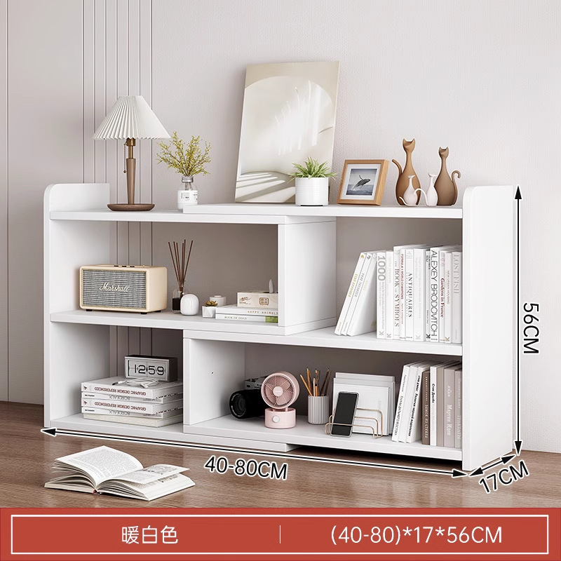 Escritorio de oficina estantería almacenamiento estante estudiante escritorio almacenamiento estante dormitorio escritorio simple multi-capa pequeña librería