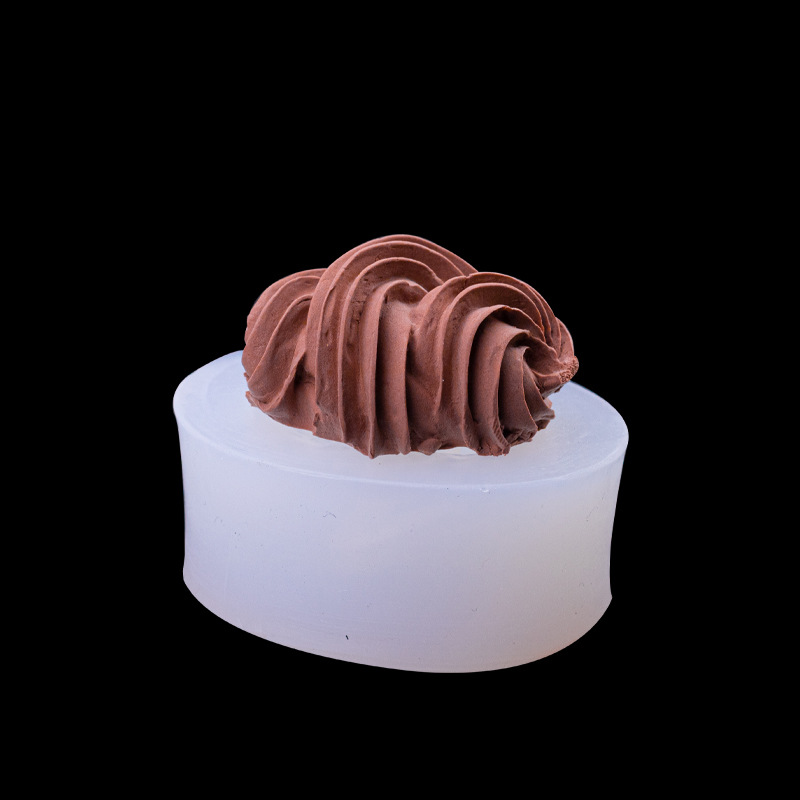 5 galletas crema grano forma silicona molde simulación cerámica suave arcilla alimentos pastel de chocolate Decoración