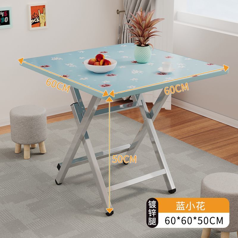 Mesa plegable, mesa de comedor, hogar, mesa de comedor simple multifuncional, casa de alquiler, puesto portátil al aire libre, mesa pequeña para cenar