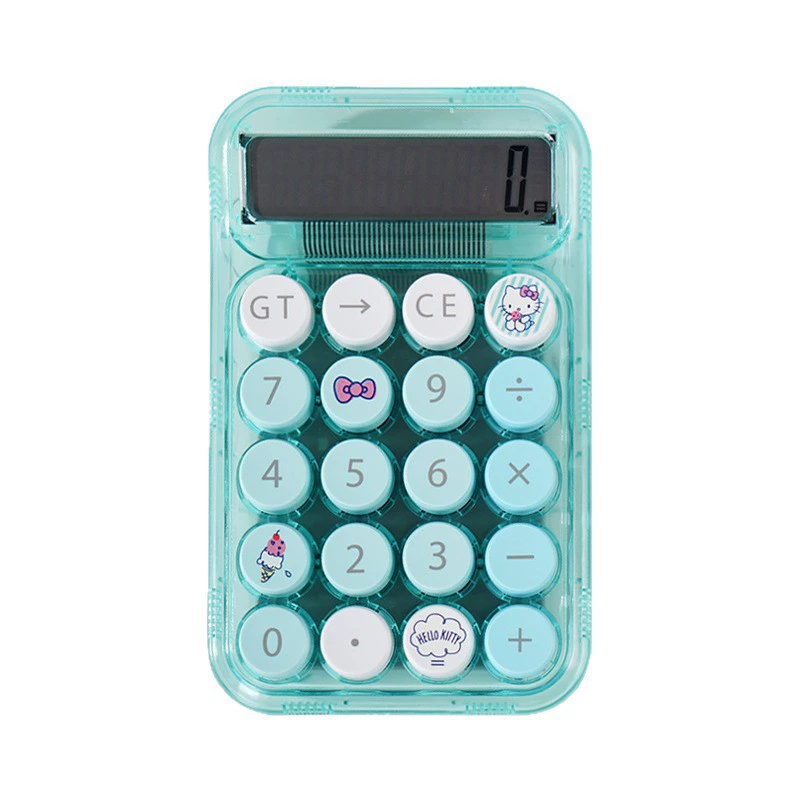 Yuemu Stationery Genuine Sanrio Hello Kitty Mint Soda Series Calculator KT Cat Cute Little Computer