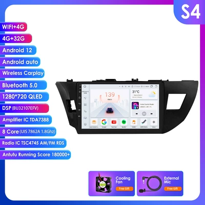 DVD Navigation Suitable for 14-16 Toyota - 432g-wifi4g-lte-version-7862-carplay-eight-core-10inch-suitable-for-14-16-toyota-corolla-corolla