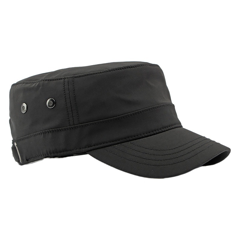 Primavera y verano al aire libre protección solar tapa enarbolada clásico de los hombres tablero ligero simple sombrero superior plano al aire libre transpirable sombrero militar mujeres