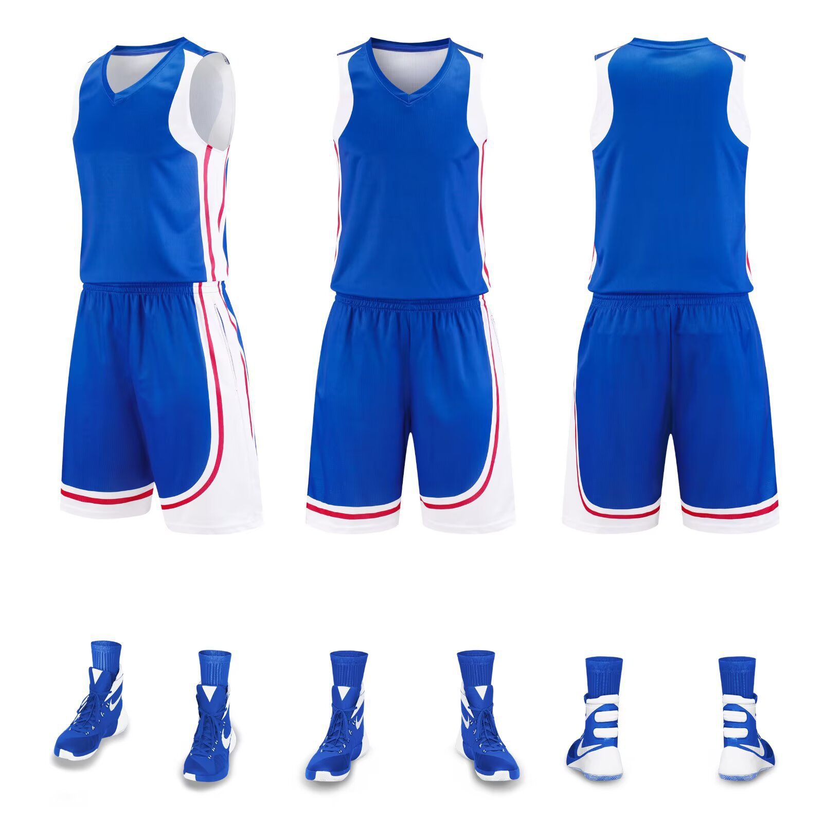 Summer Basketball Uniforms for Teenagers, New Breathable Jerseys, Sports Suits, Game Training Basketball Uniforms, No Printing