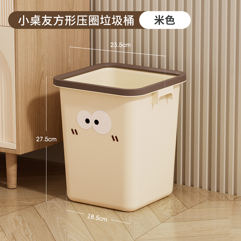 Papelera doméstica con tapa, diseño decorativo para cocina y baño