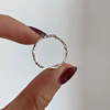 Advanced small design universal ring, trend of season, on index finger