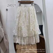 24021 ����ɭϵ��Ů��˿��ɴ���廨�߰���ȹ�������յ�������г�