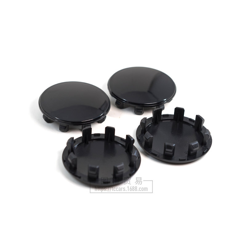 Factory wholesale blank car modified wheel hub cover black wheel hub center cover outer diameter 58MM