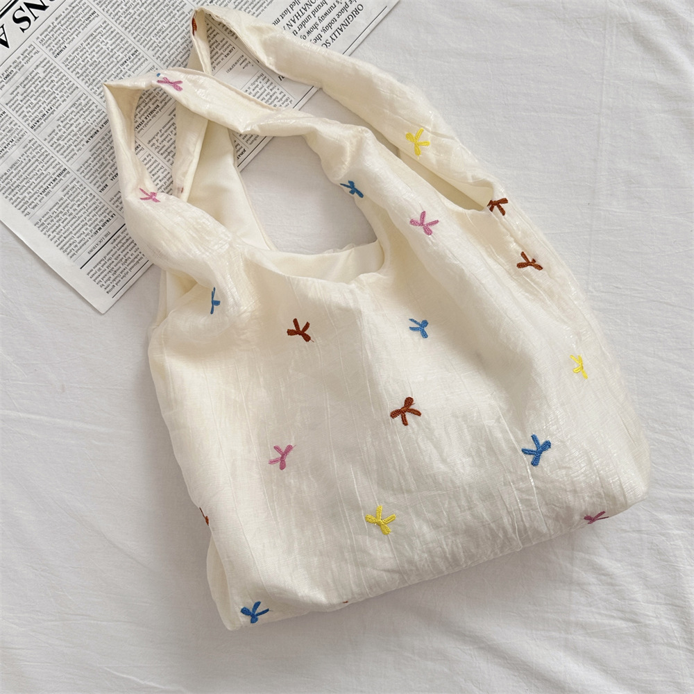 Shoulder Bag Bags Type Casual, Street Occasion Women's Polyester Cherry Bow Knot Cute Square Open Shoulder Bag