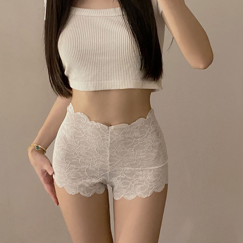 Pure desire lace boxer underwear ladies sexy four-corner anti-light Japanese simple sweet ladies safety pants wholesale