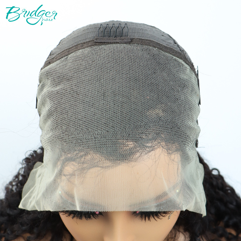 Parrucca di capelli veri ricci crespi frontali in pizzo 13*4 parrucche di capelli umani_voghion.com