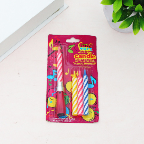 Wholesale controllable switch base thread music birthday candles cake candles that can sing English birthday song