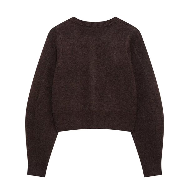 Knitted elastic small jacket