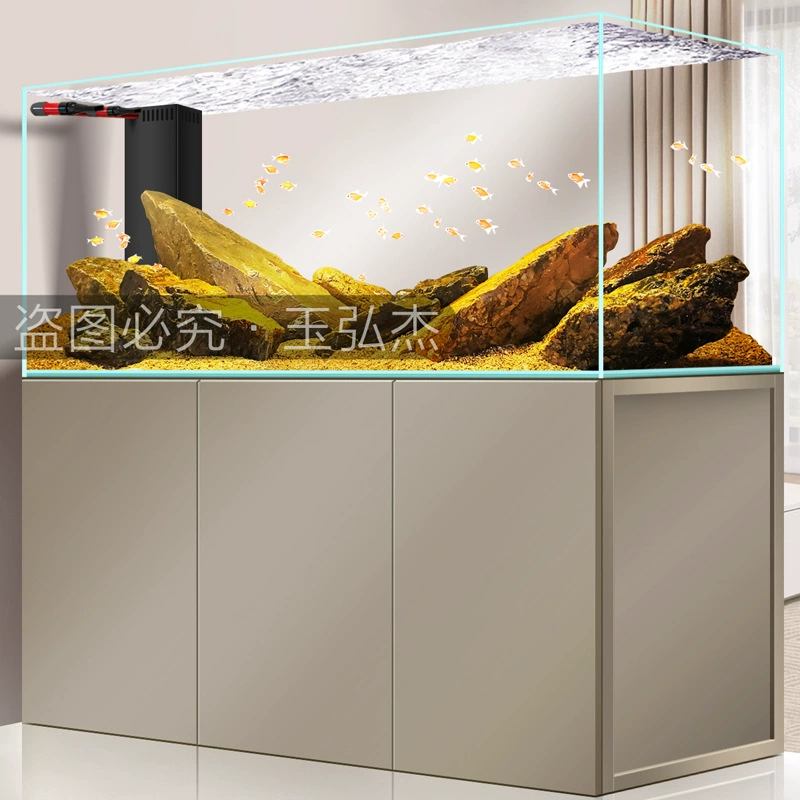Аквариум Stream аквариум гостиная нижний фильтр без воды экологический ландшафт резервуар для воды маленький и средний аквариум ультра-белое стекло