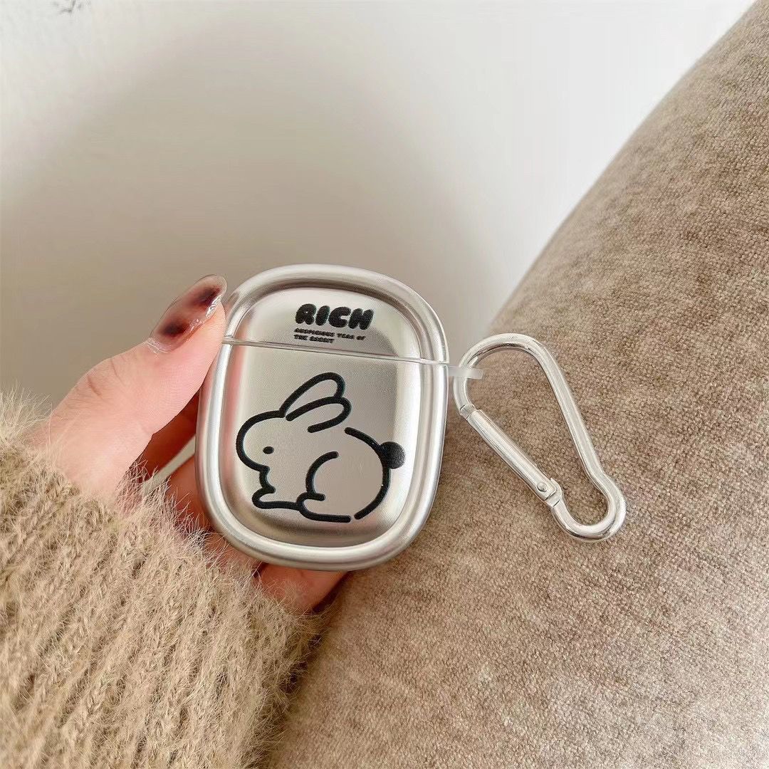 Nicho galvanizado línea conejo AirPods4 Pro2 generación Apple inalámbrico auriculares Bluetooth 1 / 2 generación image 3