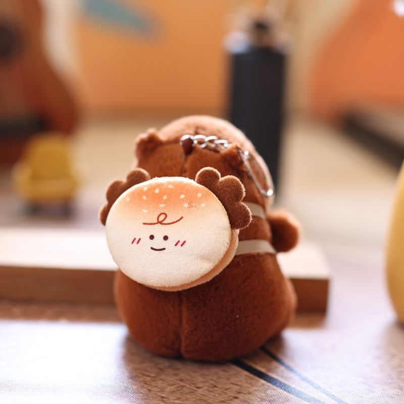 ネットの赤いかわいい萌えカピバラのペンダントのぬいぐるみのぬいぐるみのカピバラのバッグのペンダントのキーホルダーの人形|undefined