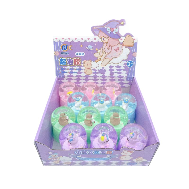 Nueva bola de cristal goma espumante alta permeabilidad barro colorido juguetes para niños descompresión creativa lindo barro de cristal muñecas al por mayor