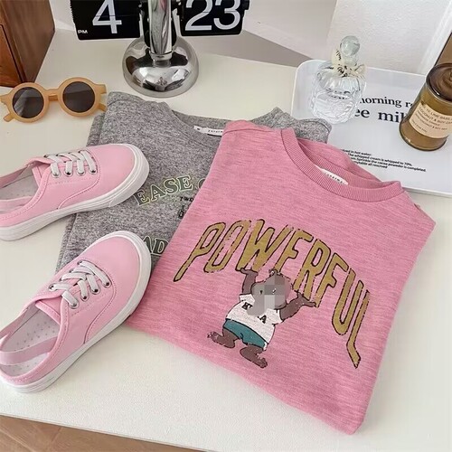 Girls dress summer 2024 new fashionable children's internet celebrity fashionable children's fashion t-shirt long skirt summer fashion trend