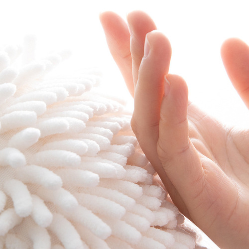 Wholesale kitchen large absorbent quick-drying chenille hand towel, no lint ball, bathroom thickened light luxury hand towel