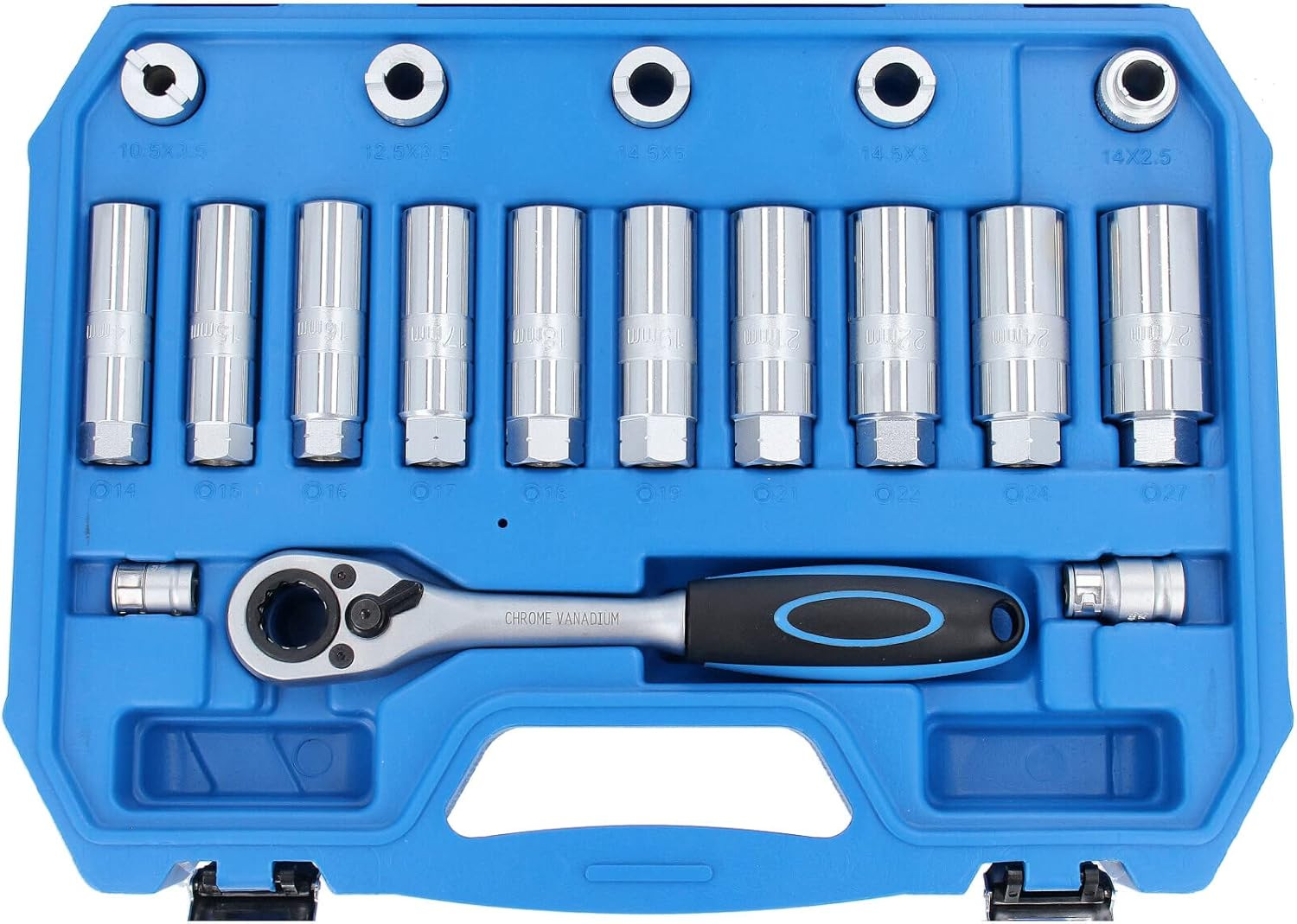 43-Piece Set of Shock Absorber Disassembly Tools, Shock Absorber Tower Top Screw Removal Tool Set