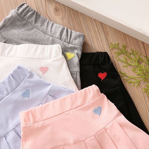 Girls' Pleated Skirt Pants Safety Shorts Skirts Versatile Children Anti-Bleed Half Body Short Skirts Summer Medium and Large Children Trend