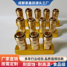 快速接头黄铜C式自锁气动高压快速耐热管道连接液压接头厂家批发